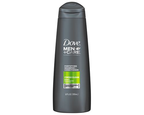 多芬男士+护理清新清洁二合一洗发水和护发素