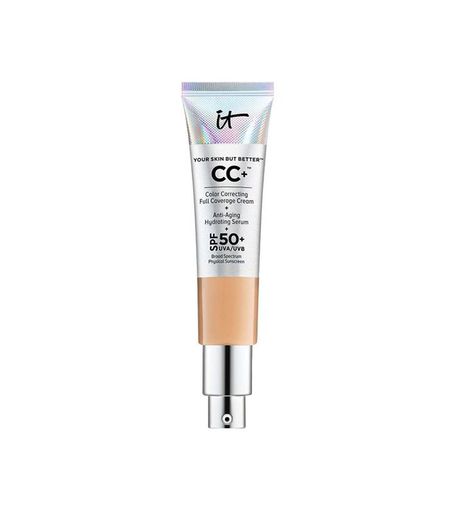 化妆品皮肤但更好地与SPF 50 CC奶油+ - CC霜vs bb霜