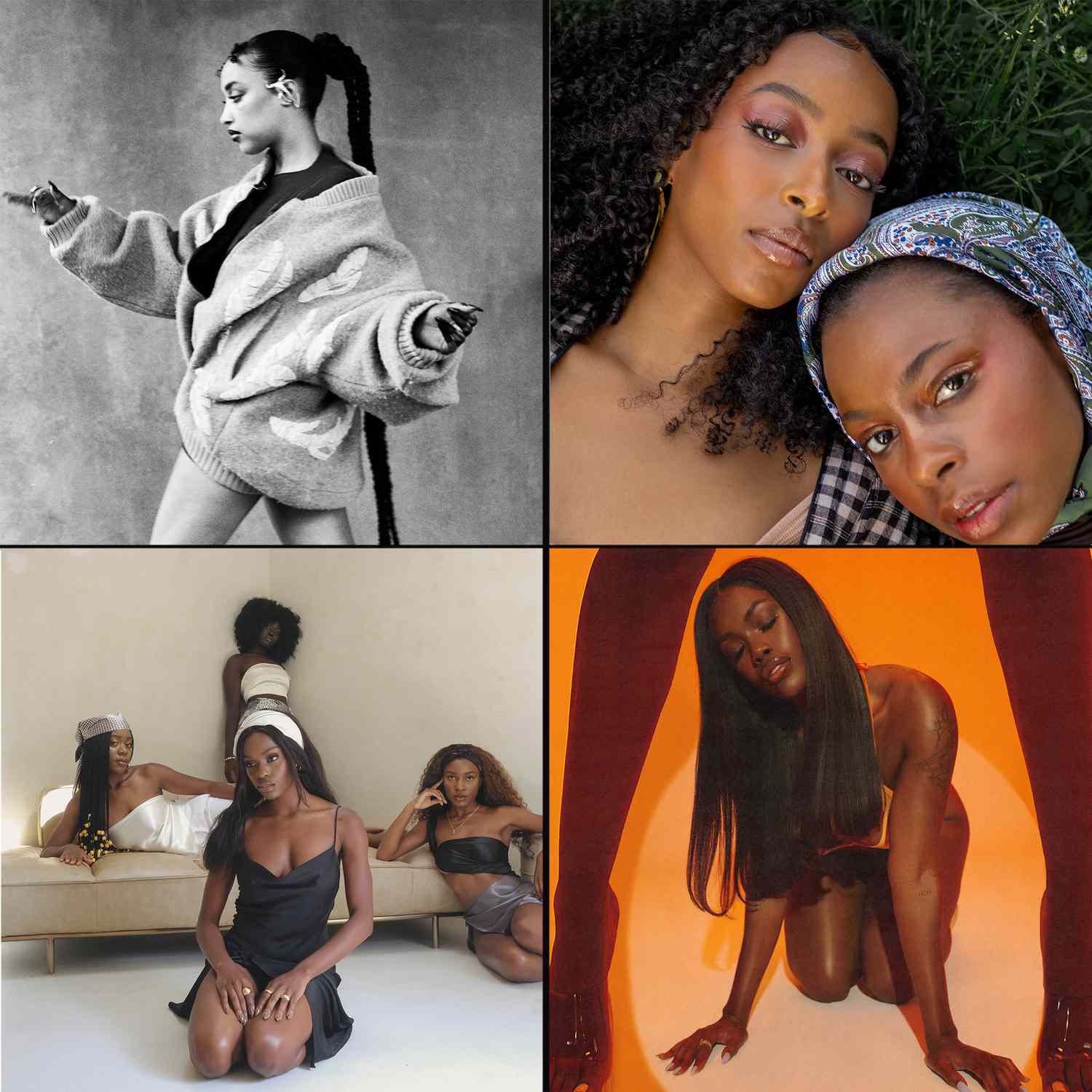 四个黑人女性摄影师的照片