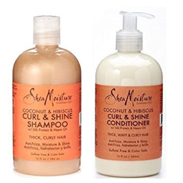 SheaMoisture椰子木槿洗发水和护发素