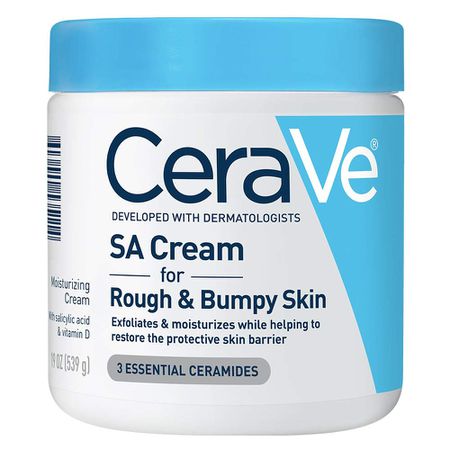 CeraVe SA霜用于粗糙和凹凸不平的皮肤