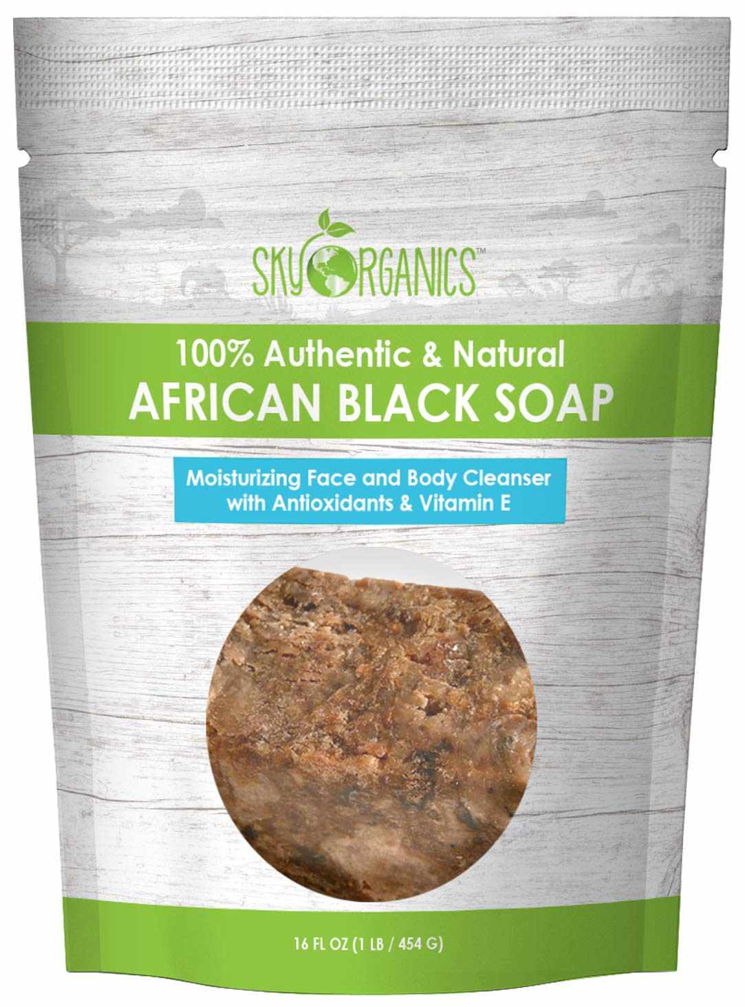 天空有机非洲黑色肥皂