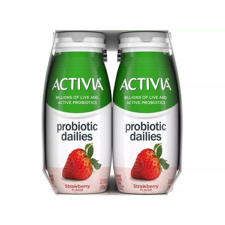 Activia草莓每日酸奶饮料