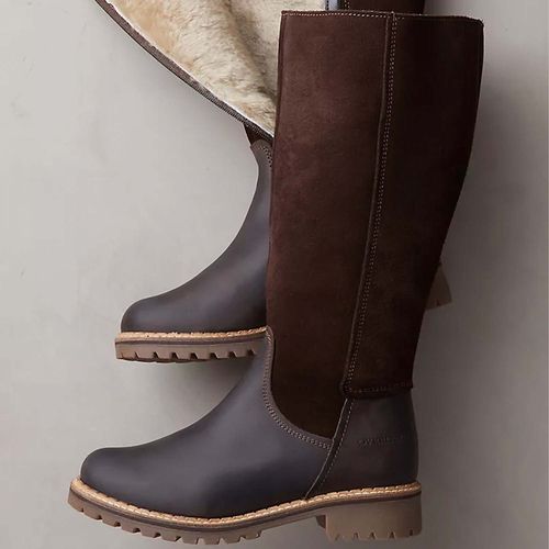 哈德逊羊毛衬里防水麂皮皮靴(299美元)